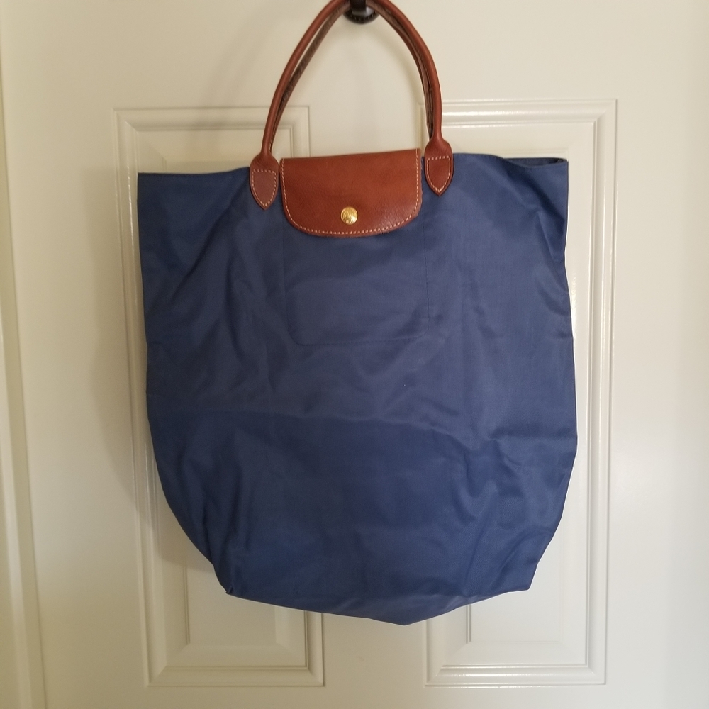 Blue Longchamp Paris LesPliages bag
